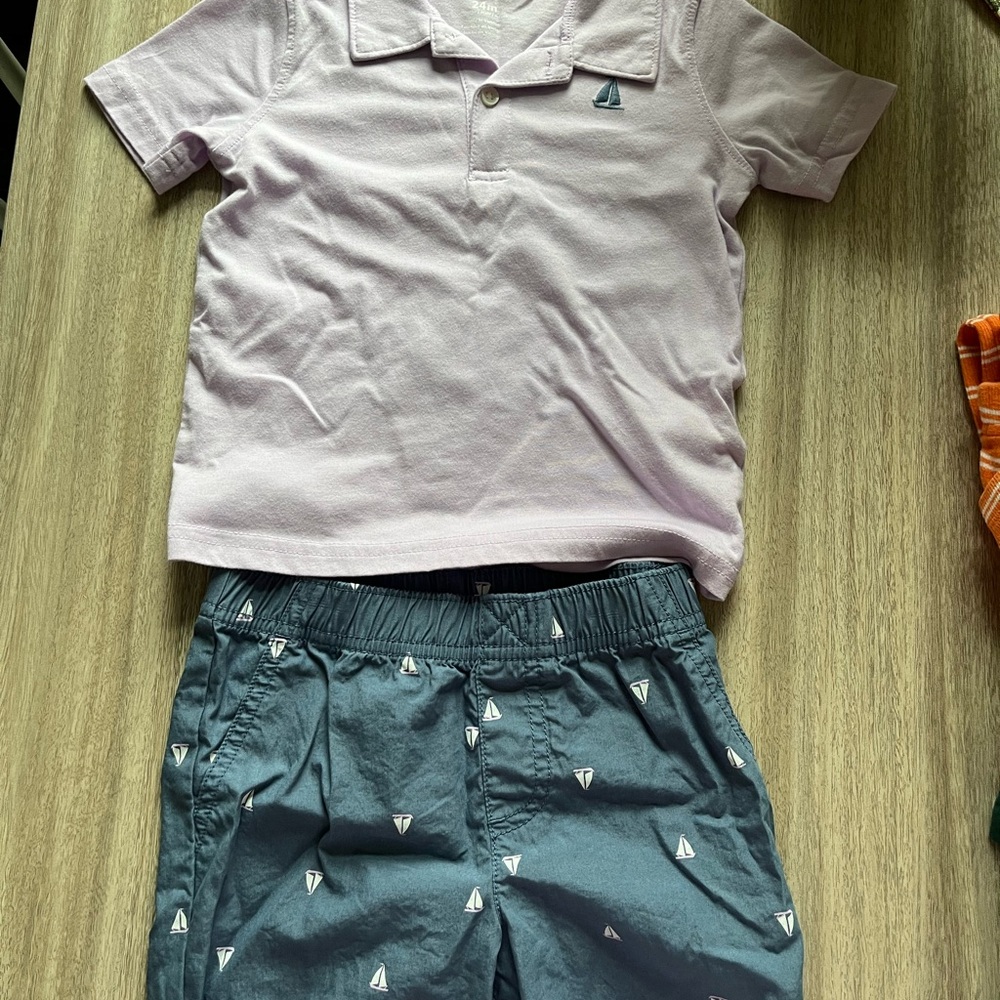 Carter's Pink and Gray Kids Matching Set